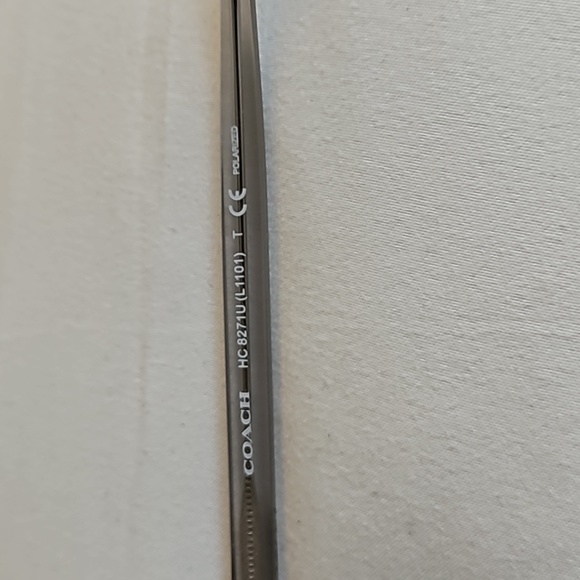 Authentic Coach Transparent Gray Sunglasses - Picture 6 of 6